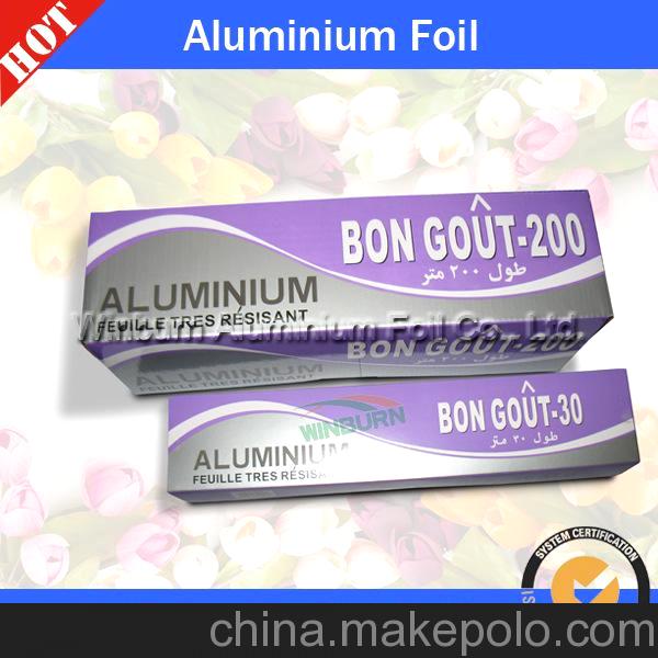 廠家直銷 供應食品包裝鋁箔紙，家居廚房必備錫紙 足米