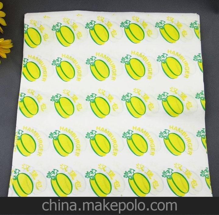 至誠至信 批發(fā)漢堡包包裝紙 防油紙袋/雞肉卷紙