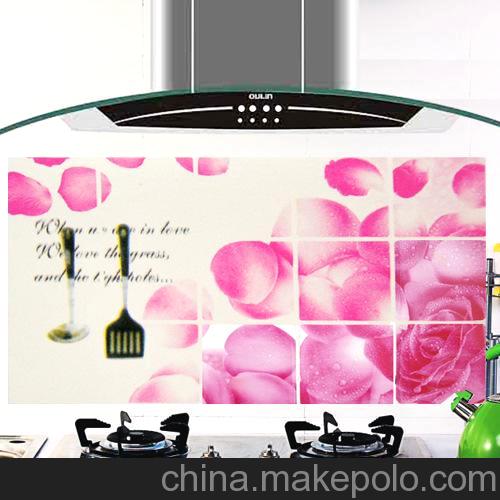 三層）出口韓國高檔鋁箔防油貼紙 廚房防油貼紙 花瓣