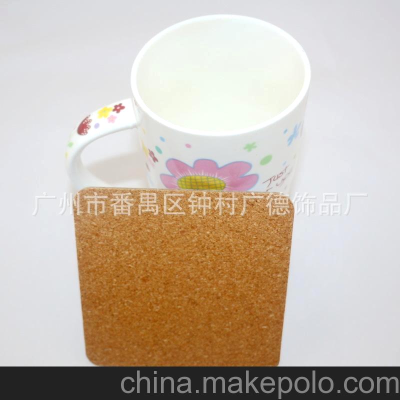 廣州工廠批發(fā) 攜手創(chuàng)愛(ài) 精美logo印刷 灰板紙軟木杯墊