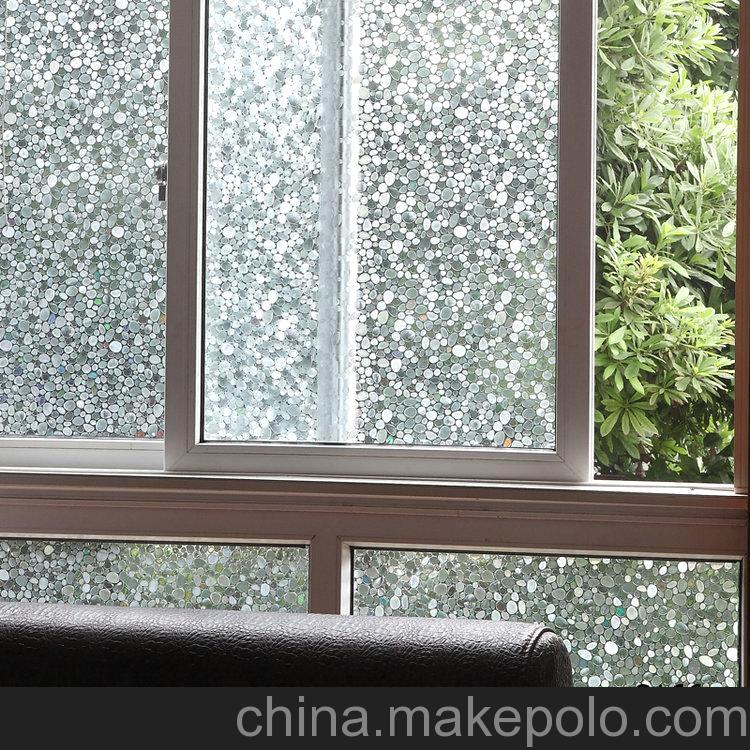 玻璃貼廠家 凡菲無膠靜電印花玻璃紙 PVC防爆家居玻璃膜批發