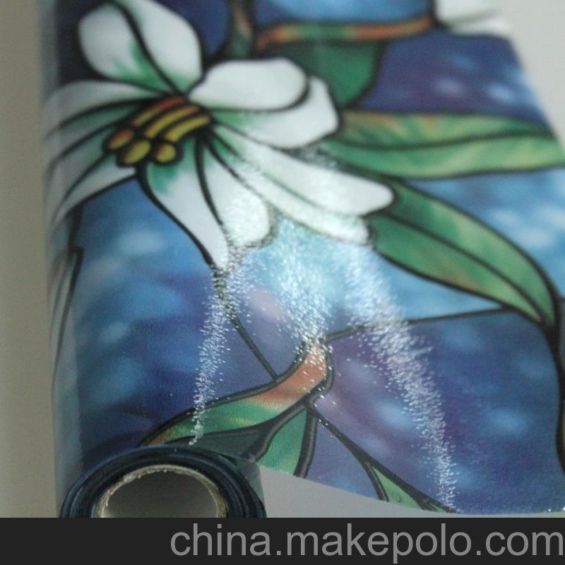 玻璃紙批發 凡菲彩色靜電窗貼 浴室櫥窗貼 歐式藝術手繪窗膜