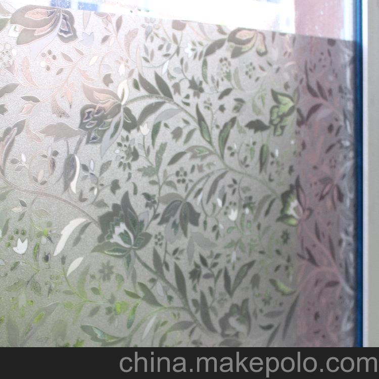 玻璃貼批發 凡菲PVC玻璃紙 抗紫外線隔熱 防爆窗花玻璃膜