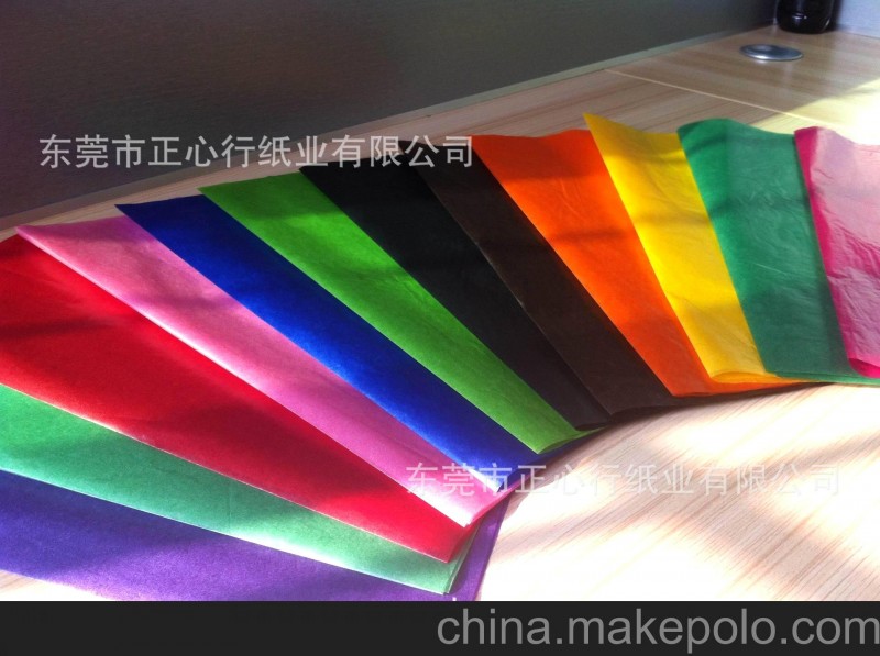 24g白色蠟光紙 現(xiàn)貨供應(yīng)13種彩色格拉辛紙 75*100cm