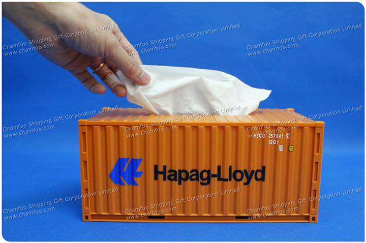 深圳赫伯羅特集裝箱模型抽紙盒