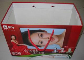 牛奶紙袋|牛奶手提紙袋定做|牛奶紙袋生產廠家