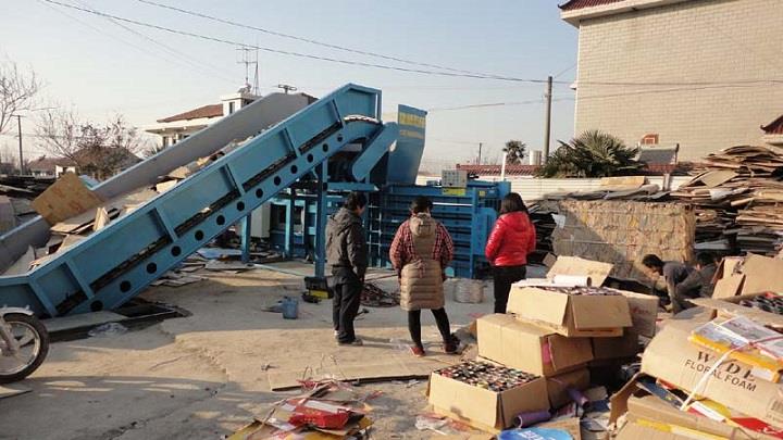 云浮半自動廢紙打包機