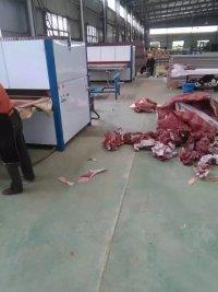 廣東南海木紋轉(zhuǎn)印機(jī)，轉(zhuǎn)印紙自動(dòng)脫落。