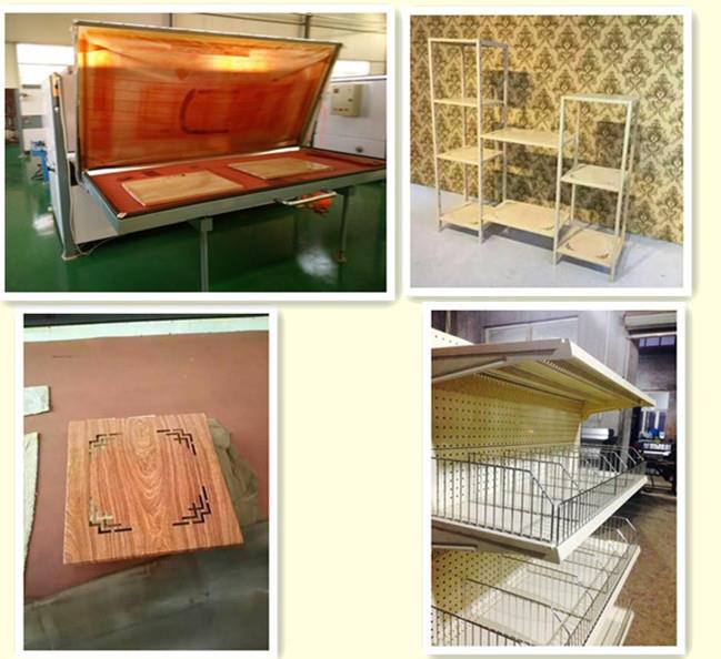 江蘇南京貨架木紋轉(zhuǎn)印機(jī)，轉(zhuǎn)印紙自動(dòng)脫落。