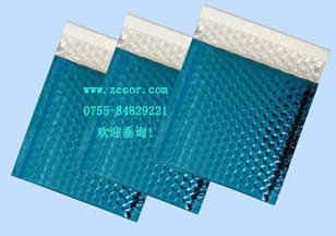 物美價優(yōu)郵寄包裝袋，藍色鋁膜復合氣泡袋，防震氣泡信封袋圖片