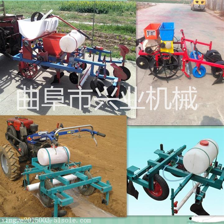 花生播種打藥覆膜機   噴藥施肥覆膜機 起壟覆膜機價格