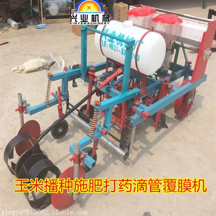 玉米覆膜機視頻 花生播種施肥覆膜機