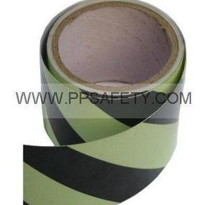 高亮度-條紋警示膠帶-夜光 地面標識帶 熒光膠布