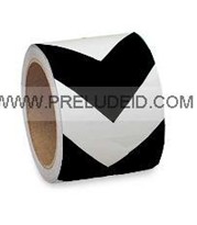 V型警示膠帶-標準-黑/白