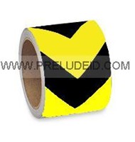V型警示膠帶-標準-黃/黑